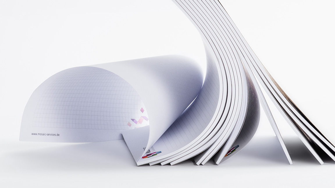 Papiere und Grammaturen für Schreibblöcke