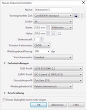 Dokumentengröße festlegen